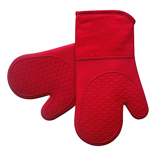 Algopix Similar Product 10 - Silicone Shell Kitchen Oven Mitts for