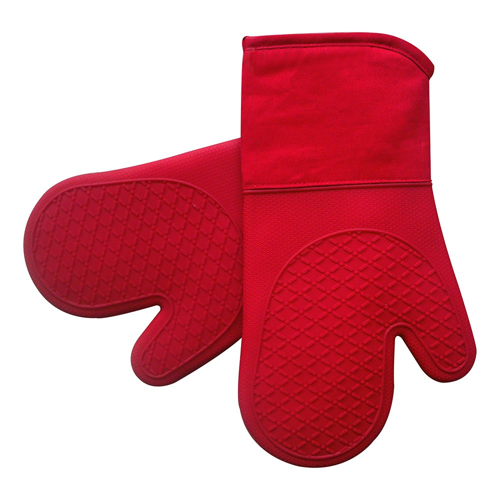 Algopix Similar Product 1 - Silicone Shell Kitchen Oven Mitts for