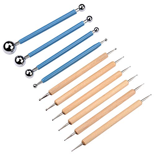 Algopix Similar Product 6 - Meuxan 10 Piece Dotting Tools Ball