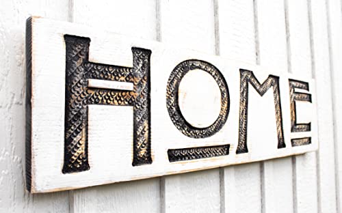 Algopix Similar Product 10 - Home Sign Horizontal  Carved