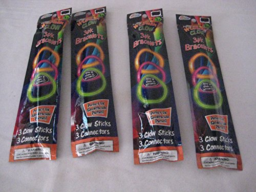 Algopix Similar Product 15 - Glow in the Dark bracelets (4 pack)