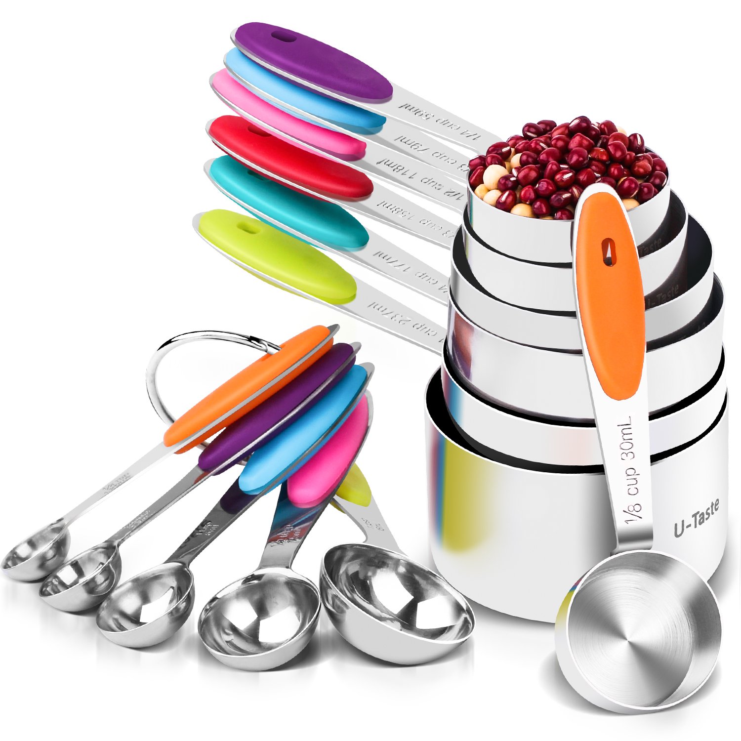 Algopix Similar Product 19 - UTaste 12 Piece Measuring Cups and