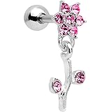 Algopix Similar Product 8 - Body Candy Steel Pink Accent Flower