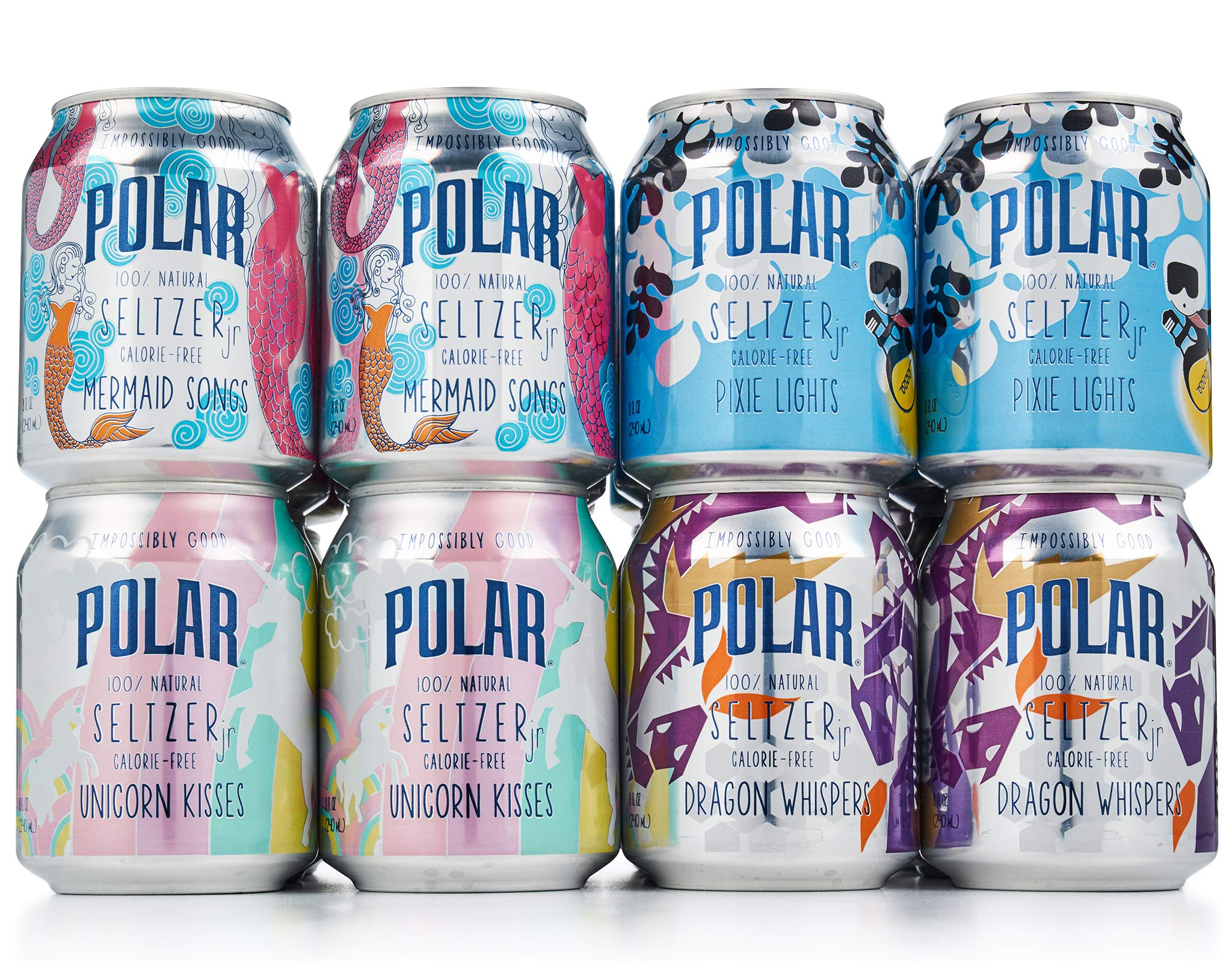 Algopix Similar Product 12 - POLAR 100 Natural Seltzer Jr 24 ct