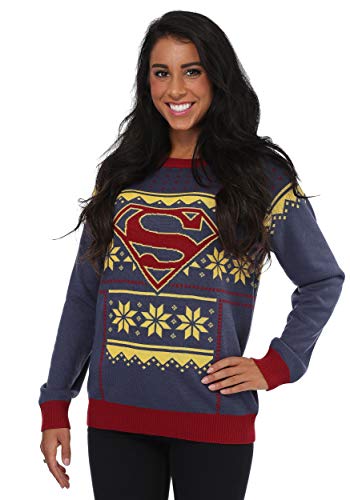 Algopix Similar Product 9 - FUNCOM Womens Superman Ugly Christmas
