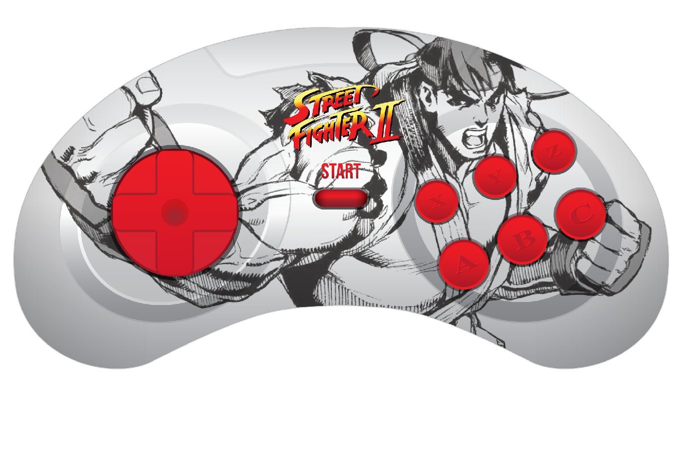 Algopix Similar Product 6 - RetroBit Street Fighter Genesis  USB