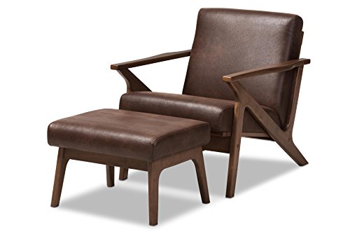 Algopix Similar Product 19 - Baxton Studio Birk Modern Faux Leather