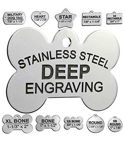 Algopix Similar Product 3 - Pawsitively Pet Tags Stainless Steel