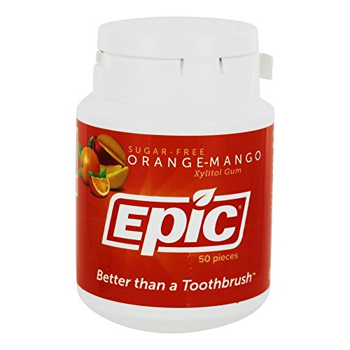 Algopix Similar Product 14 - EPIC DENTAL GUM ORANGE MANGO XYLITOL