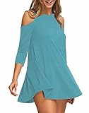 Algopix Similar Product 10 - Afibi Womens Cold Shoulder 34 Sleeve