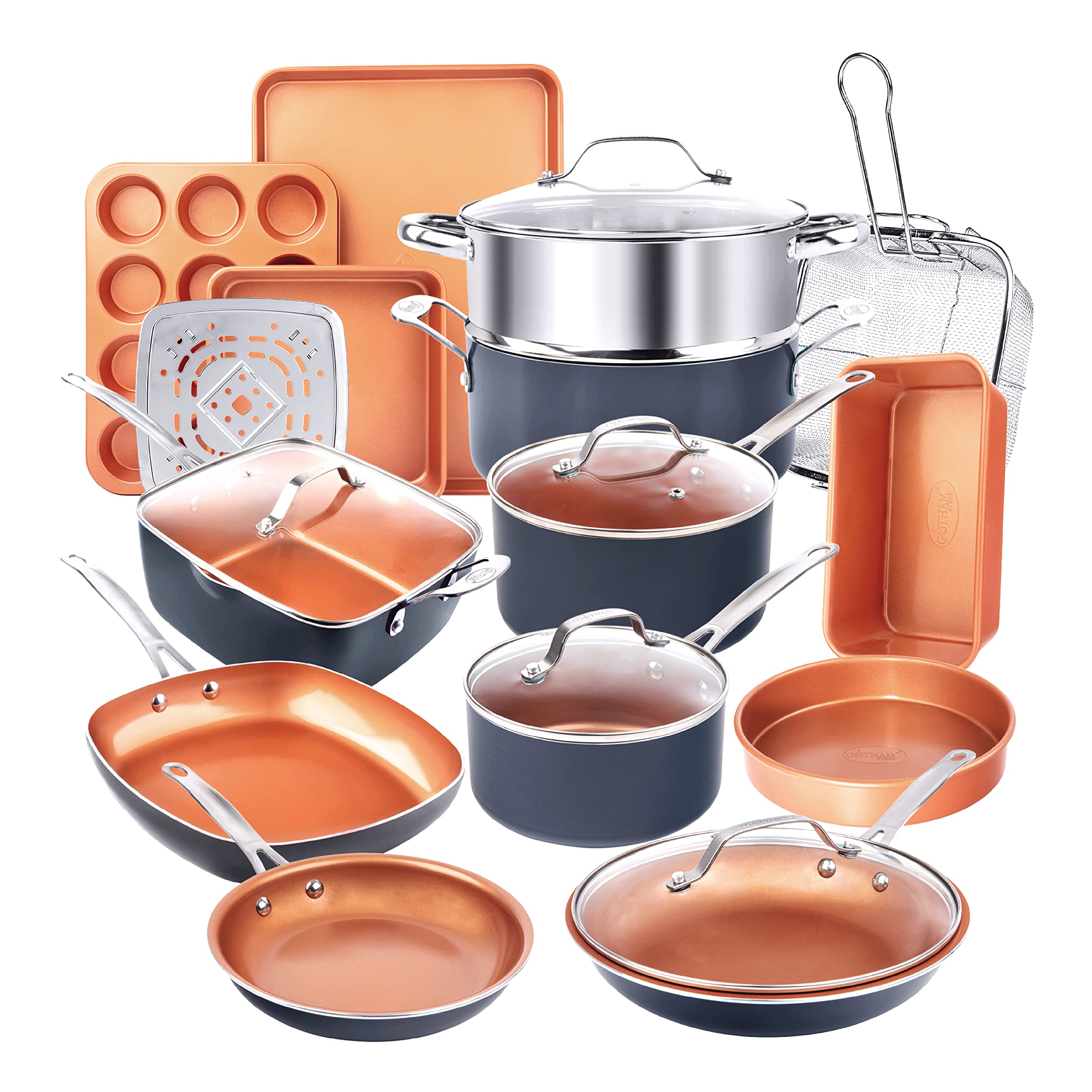 Algopix Similar Product 8 - Gotham Steel True 20 Pc Ceramic