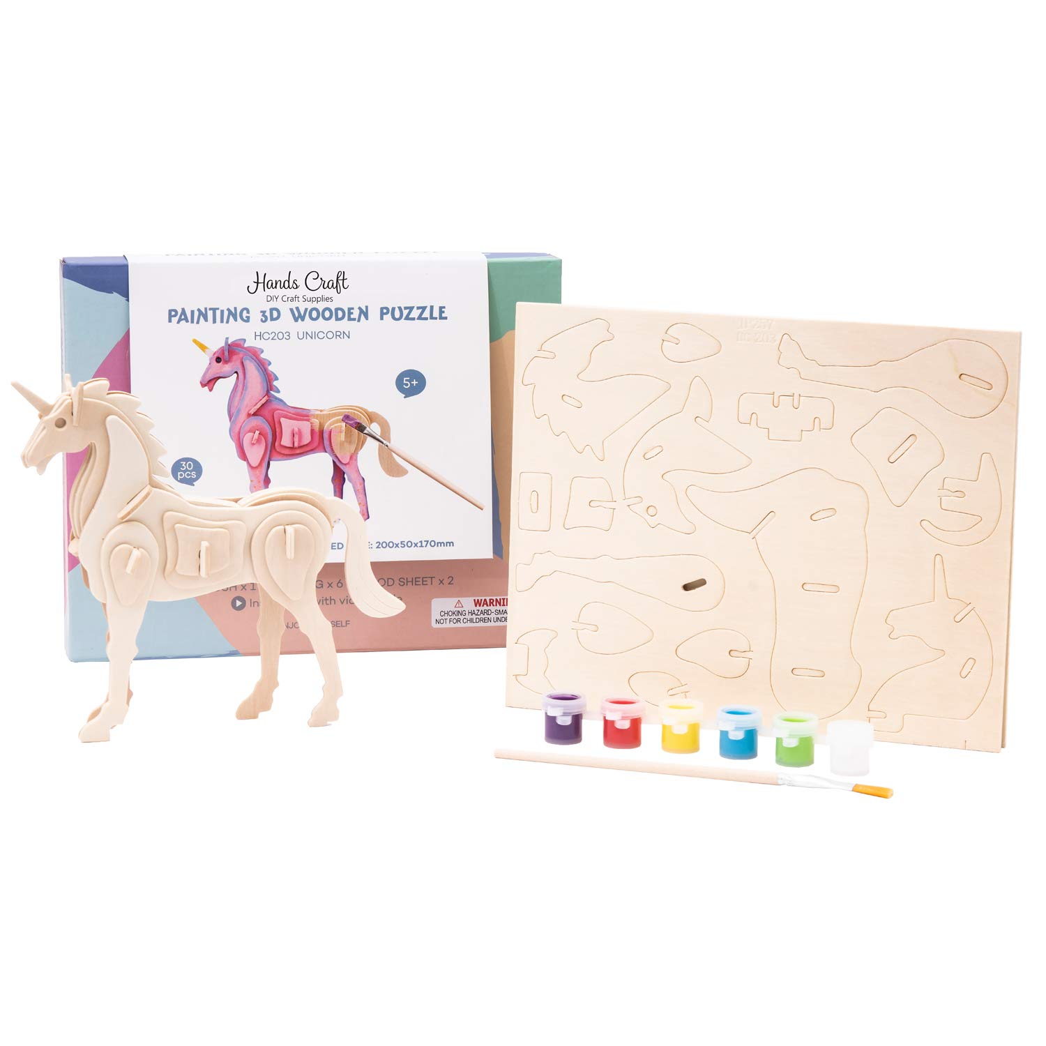 Algopix Similar Product 3 - Hands Craft DIY Wooden Puzzle with