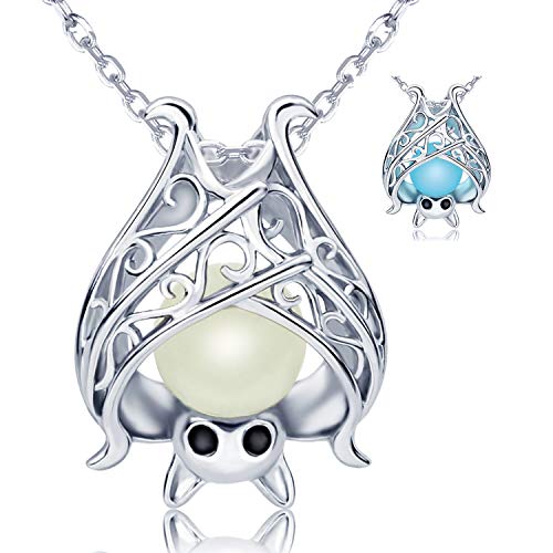 Algopix Similar Product 11 - 925 Sterling Silver Bat Necklace
