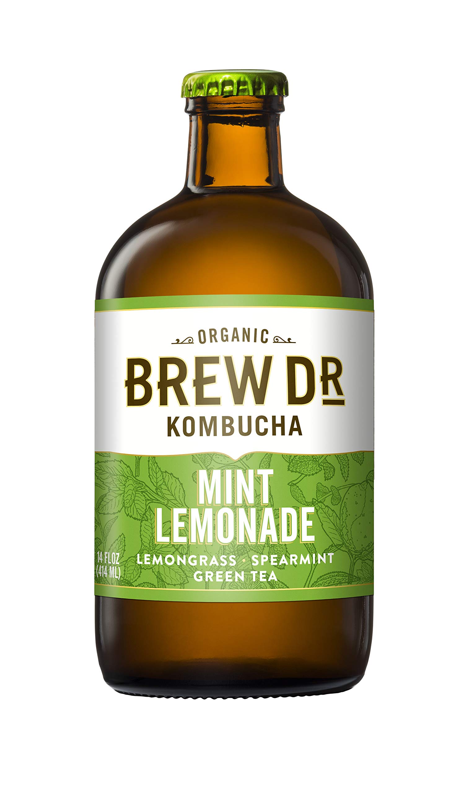 Algopix Similar Product 10 - BREW DR Organic Kombucha Mint Lemonade