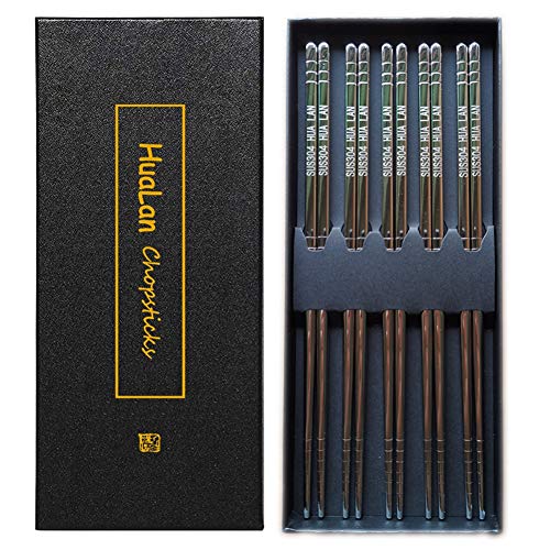 Algopix Similar Product 8 - HuaLan Metal Alloy Chopsticks Stainless