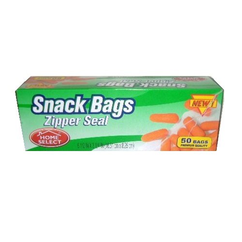Algopix Similar Product 1 - Wholesale HS Snack Bags 50ct Zipper