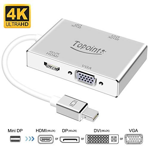 Algopix Similar Product 4 - Mini DisplayPort to HDMI DVI DP 4K VGA