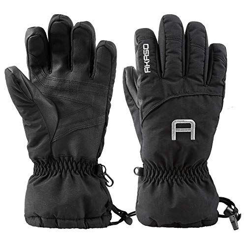 Algopix Similar Product 10 - AKASO Waterproof Ski Gloves Winter Warm