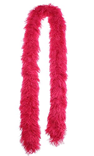 Algopix Similar Product 17 - Faux Fur Featherless Boa (XL Hot Pink)