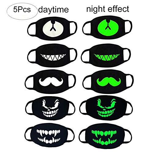 Algopix Similar Product 1 - MZYARD Cool Luminous Face Mouth Mask