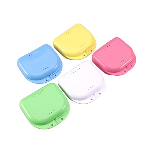 Algopix Similar Product 17 - ULTNICE 5pcs Denture Storage Container