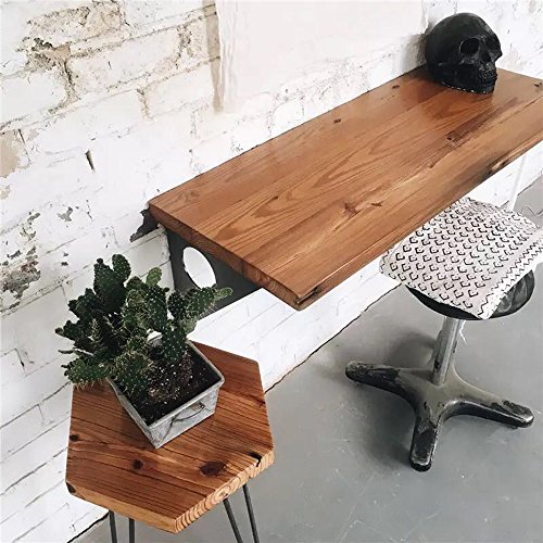 Algopix Similar Product 11 - Industrial Rustic WallMounted Table