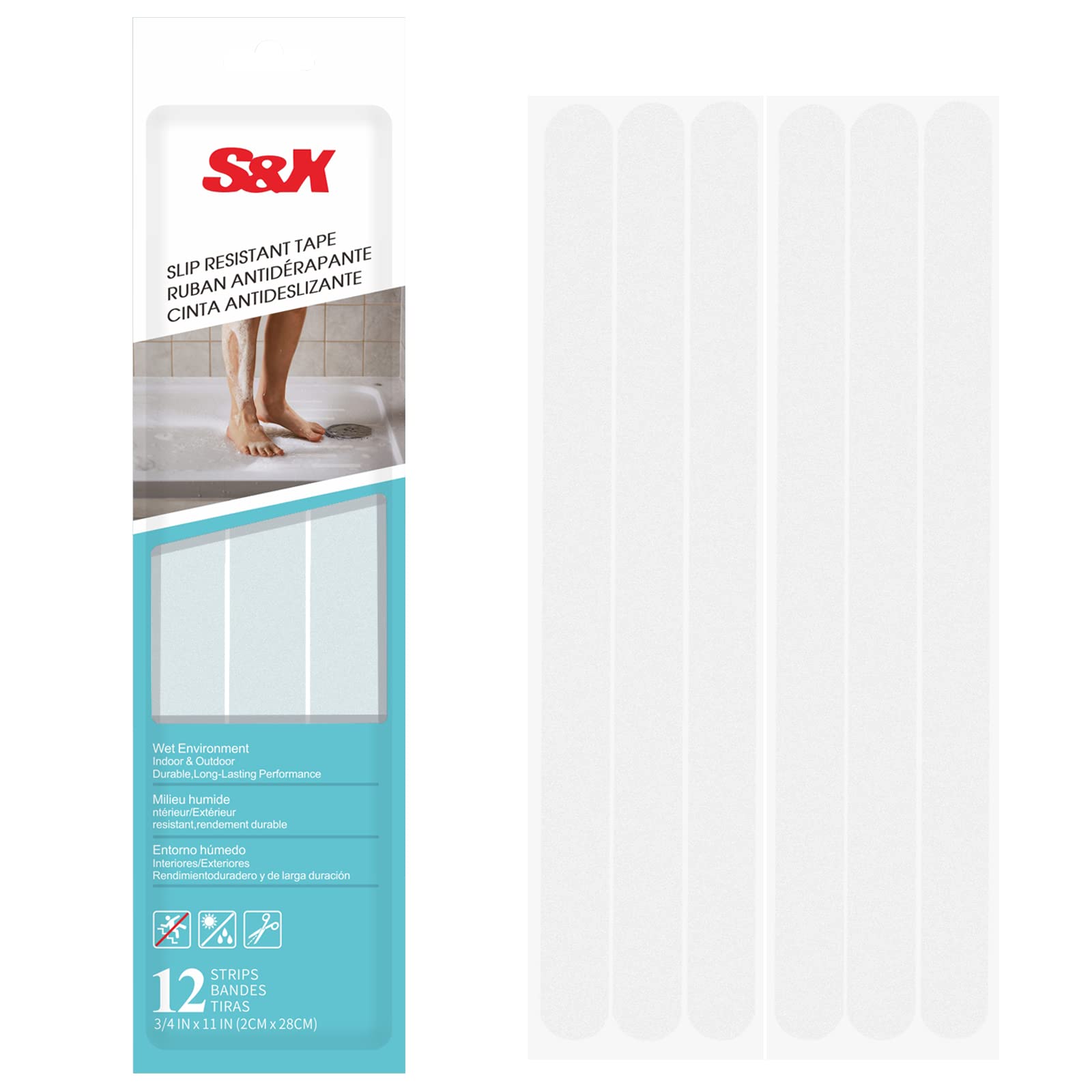 Algopix Similar Product 13 - SX Bathtub Non Slip StickersGritty