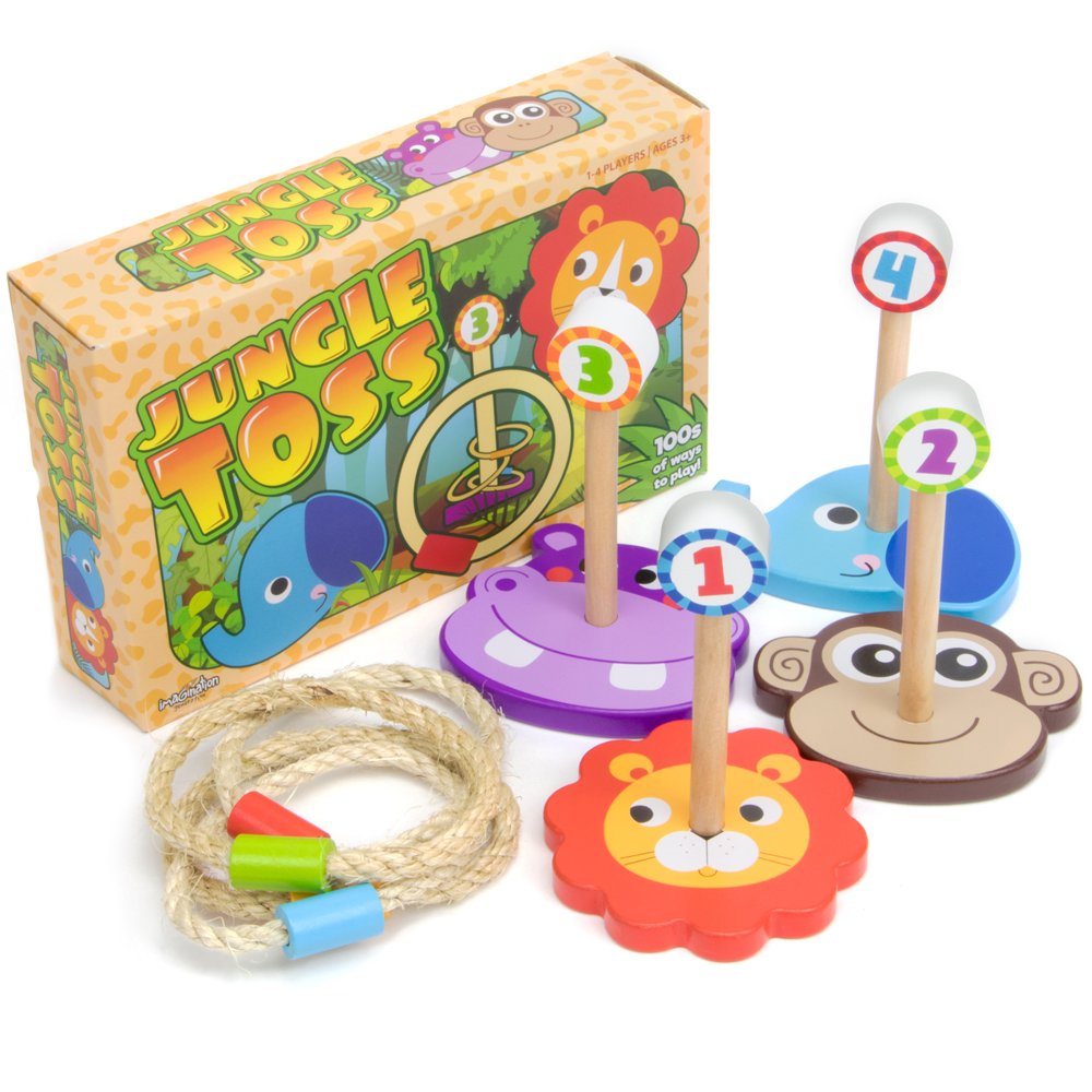 Algopix Similar Product 9 - Jungle Ring Toss Game IndoorOutdoor