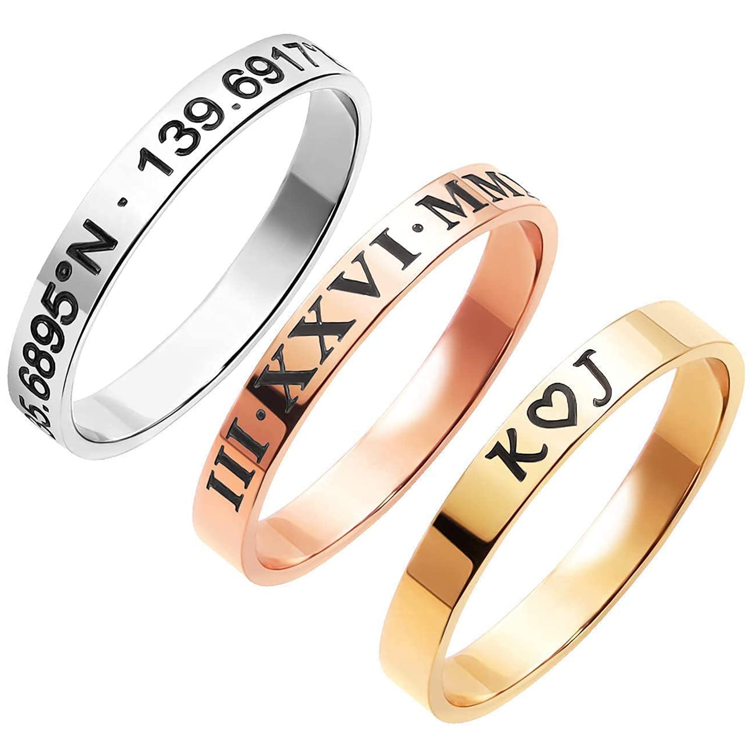 Algopix Similar Product 15 - Mothers Day Gifts Custom Rings for
