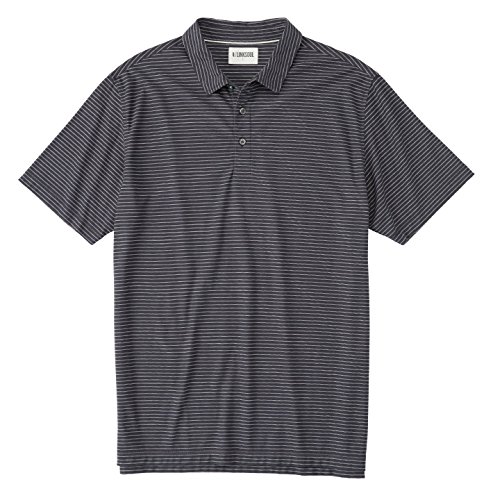 Algopix Similar Product 5 - Linksoul Marram Stripe Polo Graphite
