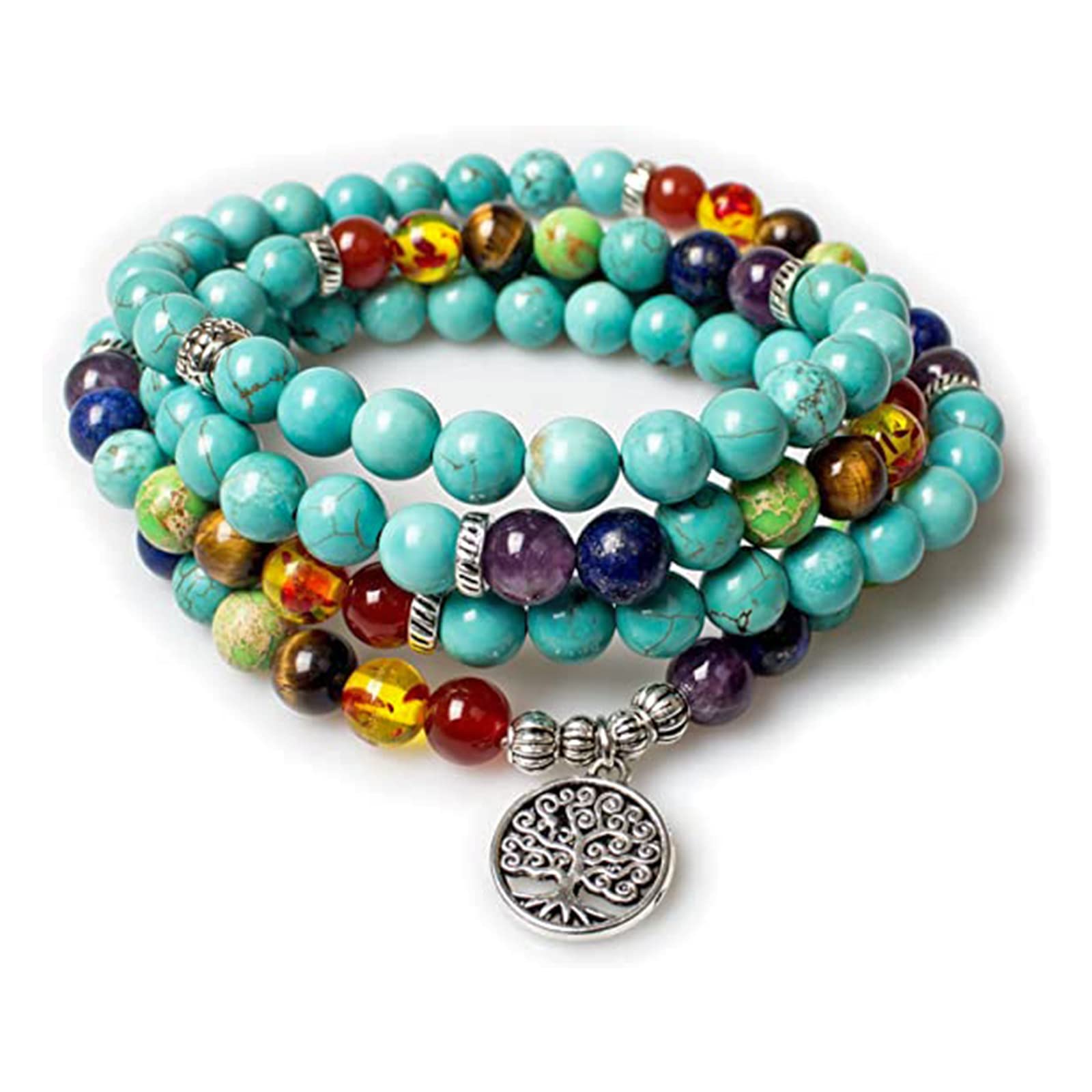 Algopix Similar Product 8 - PWMENLK 108 Mala Beads Meditation