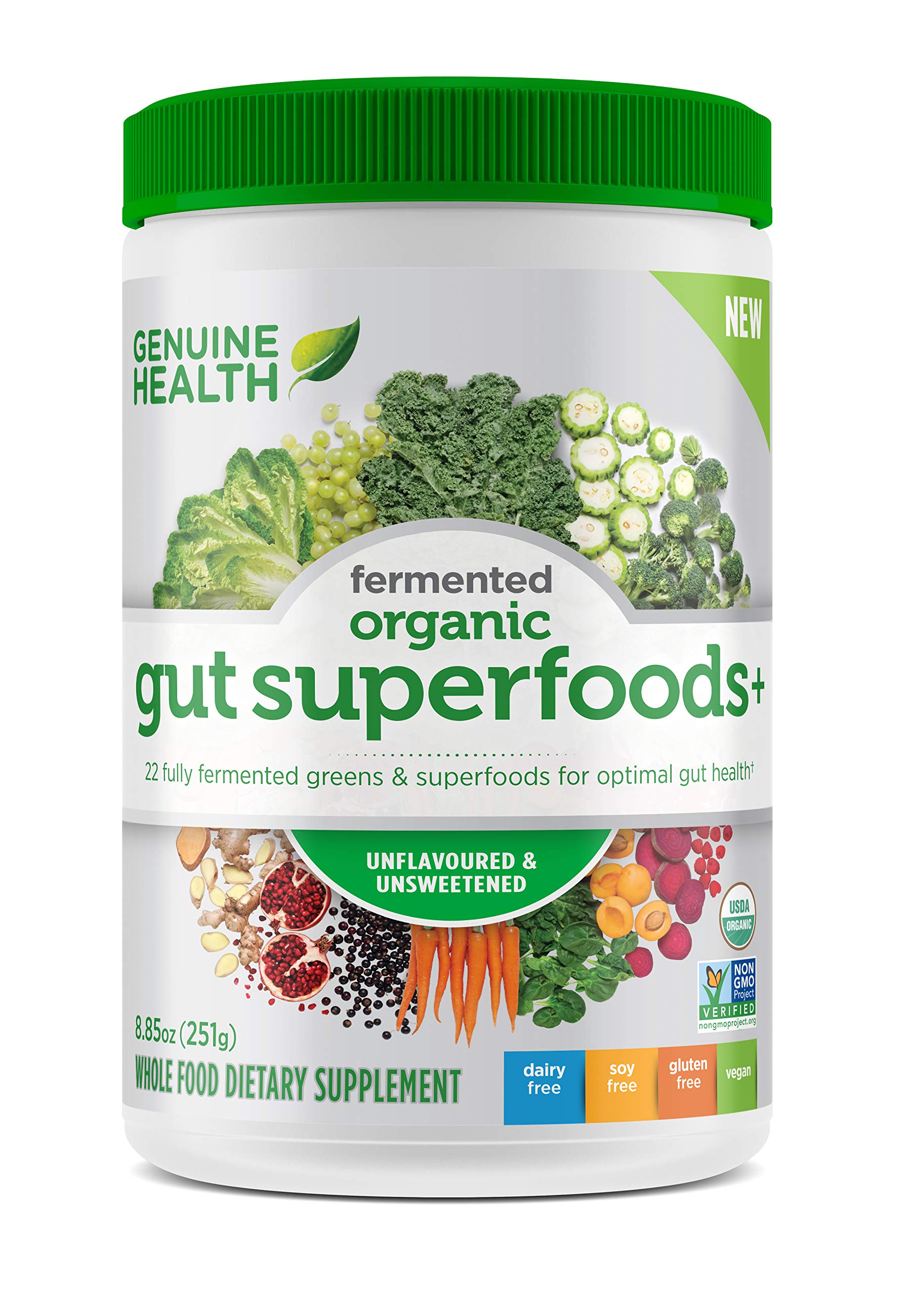 Algopix Similar Product 3 - Genuine Health Fermented Organic Gut