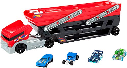 Algopix Similar Product 11 - Hot Wheels Mega Hauler and 4 Cars Set