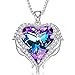 Algopix Similar Product 10 - NEWNOVE Butterfly Love Heart Necklaces