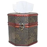 Algopix Similar Product 9 - ZOHUMI Vintage Tissue Box Cover Wooden