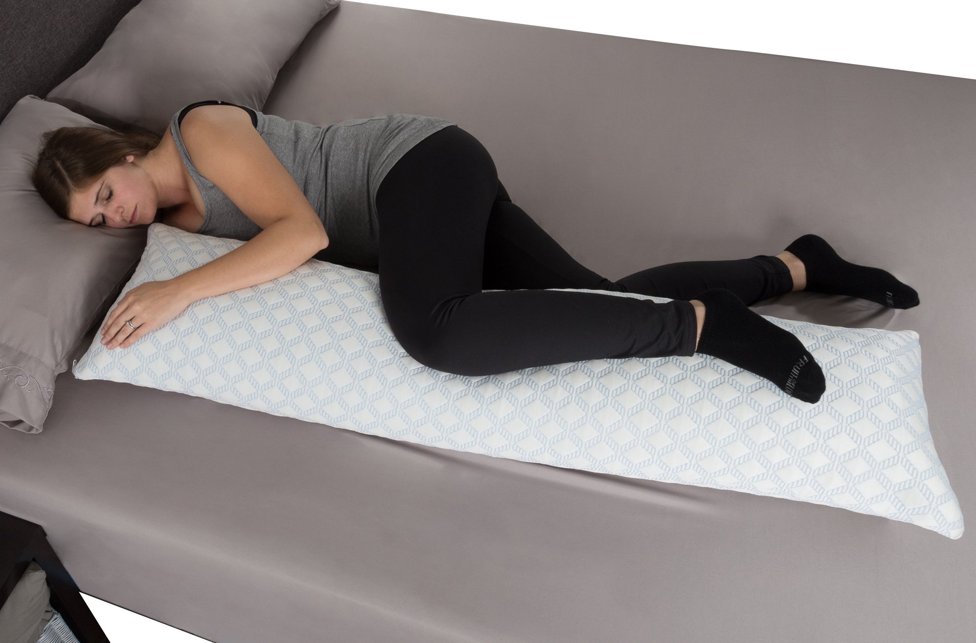 Algopix Similar Product 11 - Memory Foam Body Pillow Stay Cool