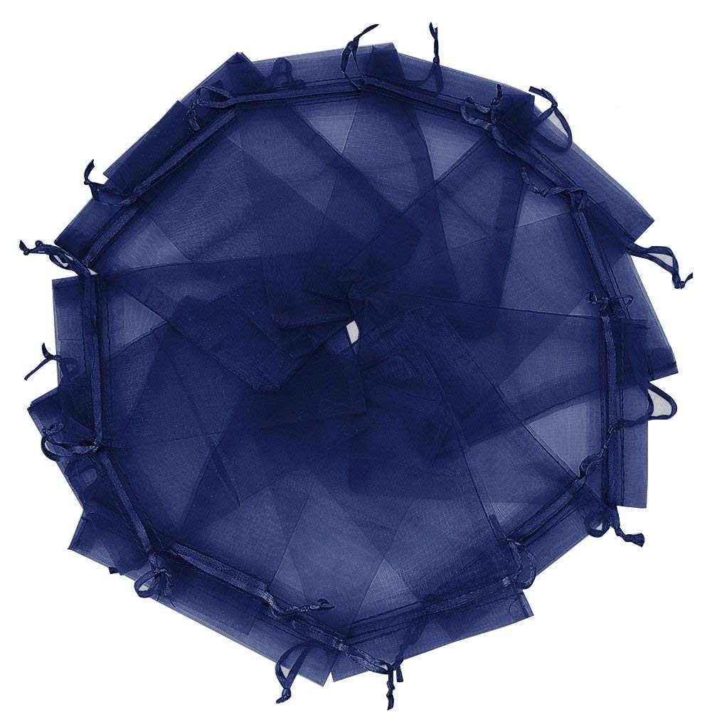 Algopix Similar Product 18 - Wudygirl 100PCS Organza Bags 5X7 inch