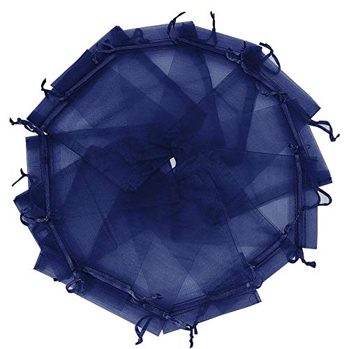 Algopix Similar Product 17 - Wudygirl 100PCS Organza Bags 5X7 inch