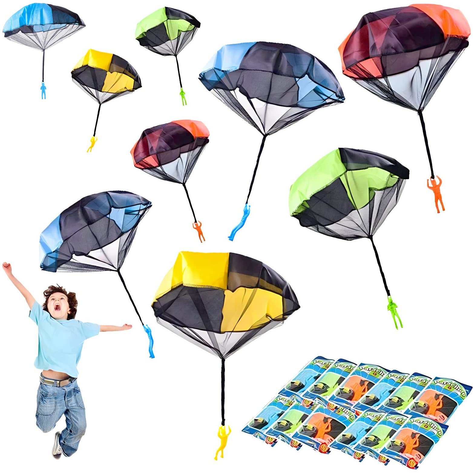 Algopix Similar Product 17 - Liberty Imports 12 Pack Parachute Men