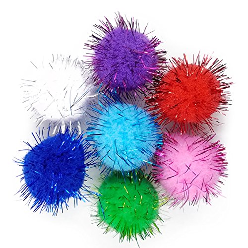 Algopix Similar Product 9 - SamuRita Assorted Sparkle Glitter Pom