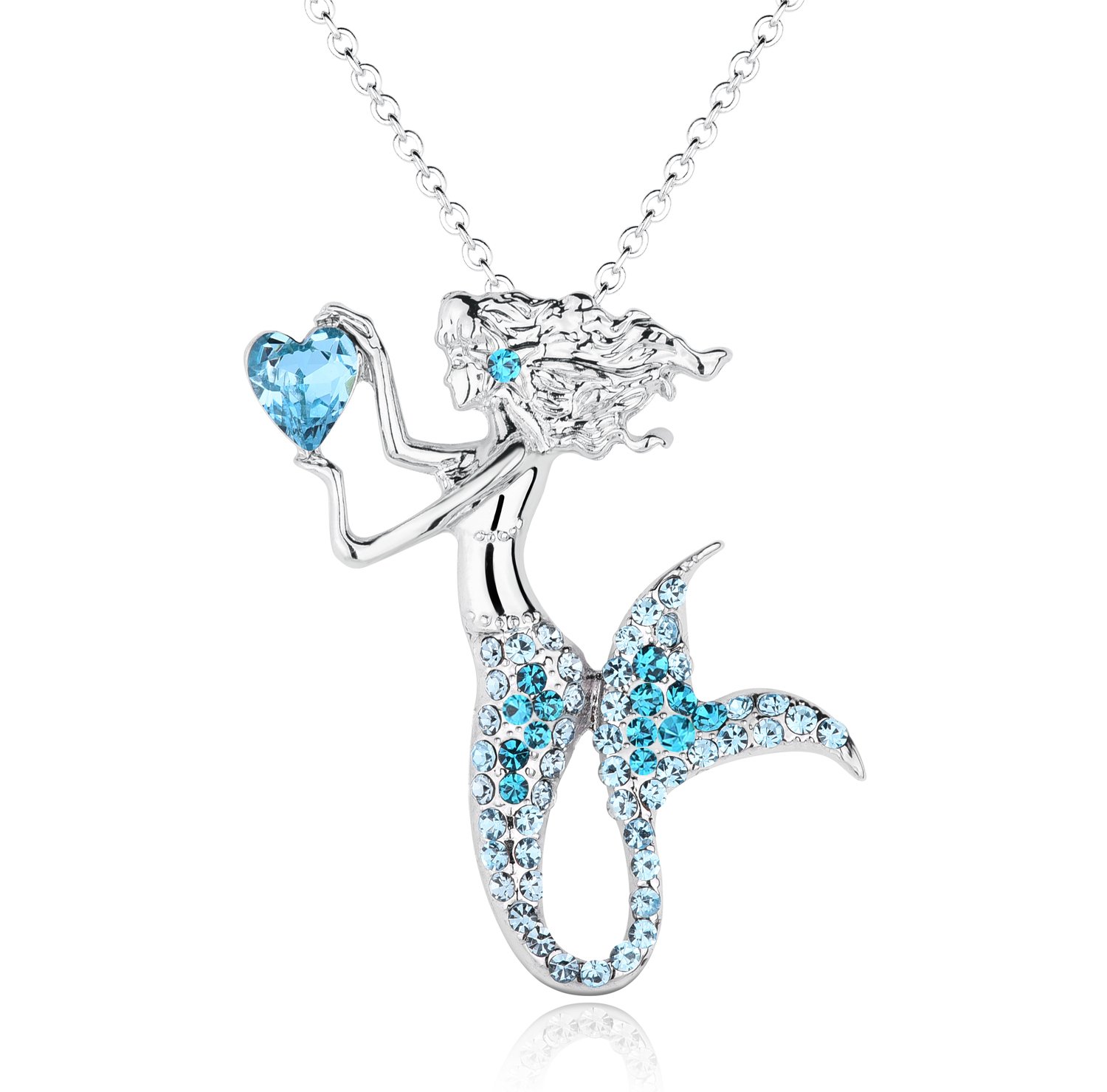 Algopix Similar Product 19 - luomart Fashion Mermaid Birthstone