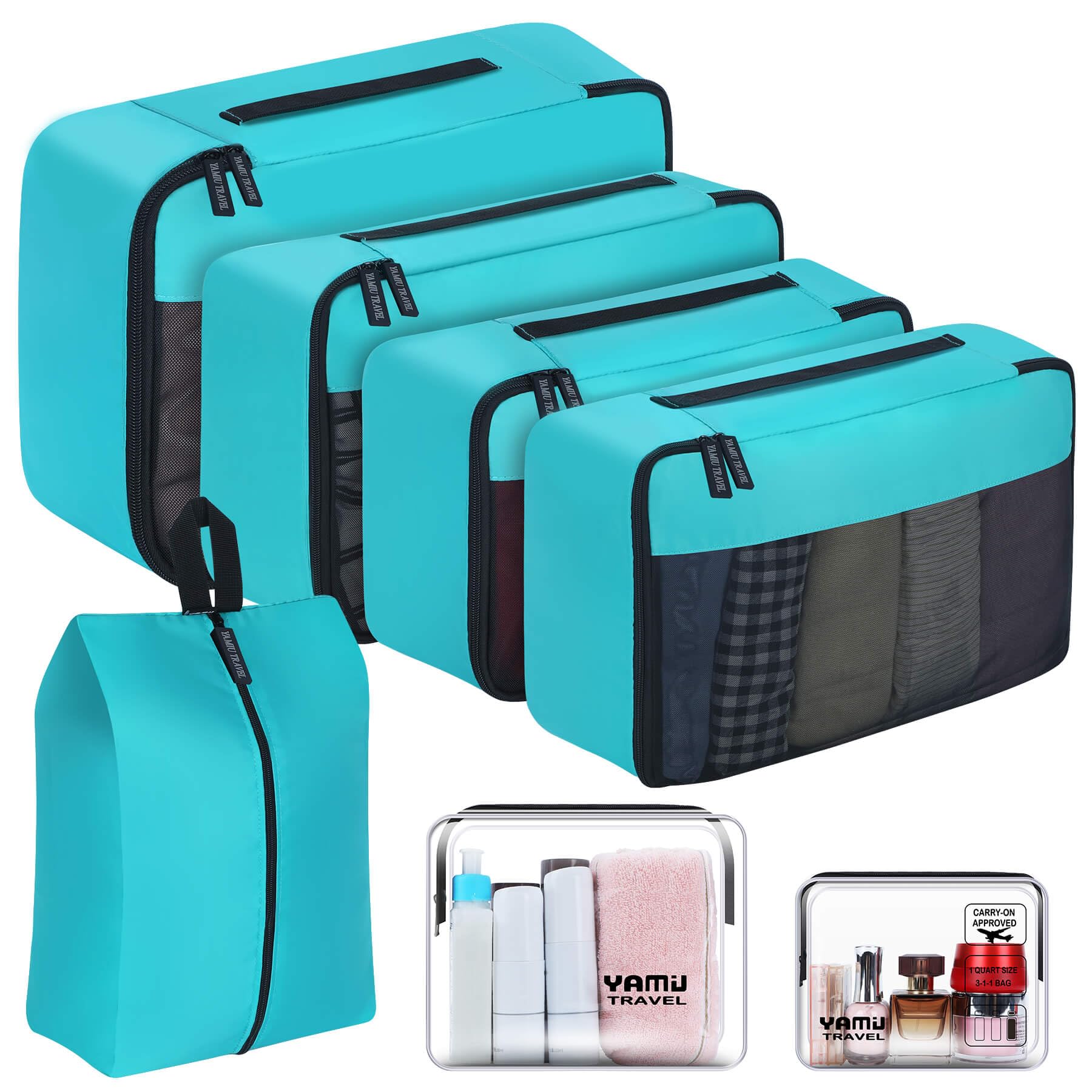 Algopix Similar Product 6 - YAMIU Packing Cubes for Suitcases 7