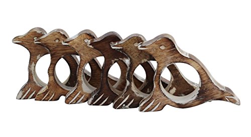 Algopix Similar Product 1 - Benzara White Shabby Chic Napkin Rings