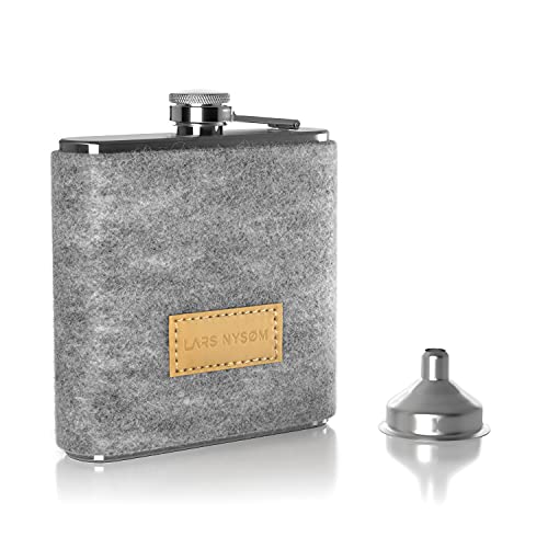 Algopix Similar Product 20 - LARS NYSM Hip Flask 6oz 175ml with