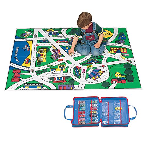 Algopix Similar Product 20 - Play City Floor Map with 10 Diecast