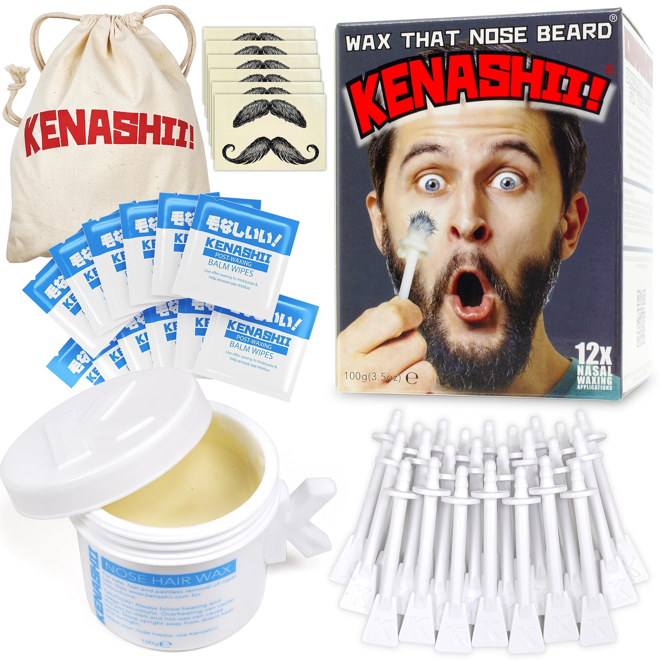 Algopix Similar Product 4 - KENASHII Nose Wax Kit  100 g Wax 24
