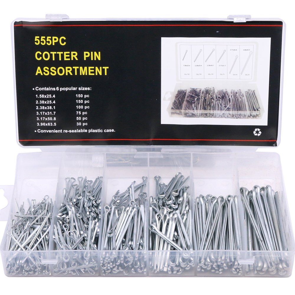 Algopix Similar Product 20 - Glarks 555Pcs Heavy Duty Zinc Plated