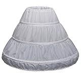 Algopix Similar Product 1 - Abaowedding Girls 3 Hoops Petticoat