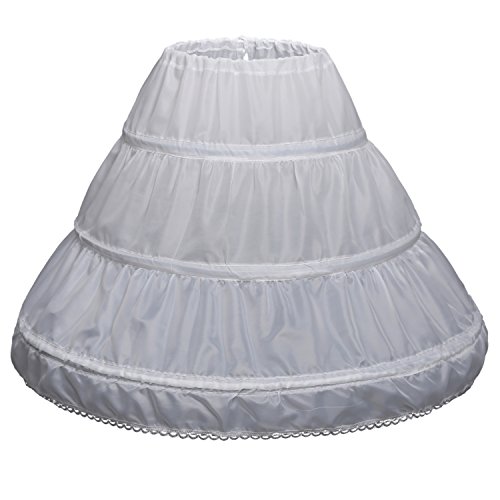 Algopix Similar Product 14 - Abaowedding Girls 3 Hoops Petticoat