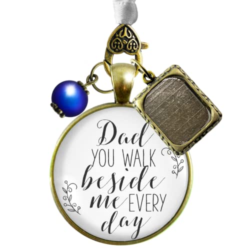 Algopix Similar Product 7 - Bridal Bouquet Photo Charm Dad Beside